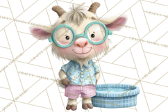 Farm Animals Pool Party Clipart, Summer Farm Animals PNG Product Image 2