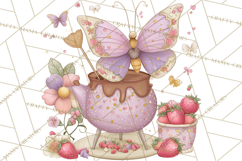 Valentine Butterfly Clipart, Heart Wing PNG Graphics Product Image 2