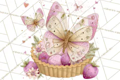 Valentine Butterfly Clipart, Heart Wing PNG Graphics Product Image 4