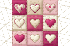 Quilt Squares Clipart PNG Rustic Patchwork Product Image 4