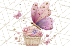 Valentine Butterfly Clipart, Heart Wing PNG Graphics Product Image 5
