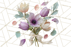 Charming Wildflower Market Floral Clipart PNG Product Image 2