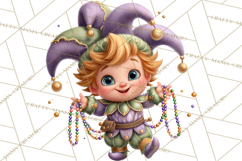 Cute Mardi Gras Characters PNG Kids Animals Carnival Clipart Product Image 2
