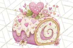 Valentine Tea Party Clipart, Romantic Teapot and Cup PNG Product Image 3