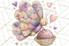 Valentine Butterfly Clipart, Heart Wing PNG Graphics Product Image 3