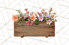 Charming Wildflower Market Floral Clipart PNG Product Image 4