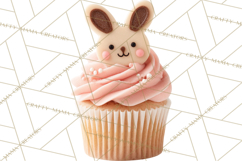 Easter Cupcakes Clipart, Pastel Easter Desserts, Bakery Png Product Image 4