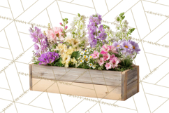 Charming Wildflower Market Floral Clipart PNG Product Image 2