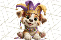 Cute Mardi Gras Characters PNG Kids Animals Carnival Clipart Product Image 2