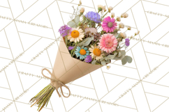 Charming Wildflower Market Floral Clipart PNG Product Image 4