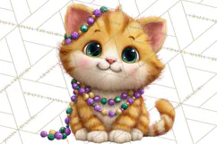 Cute Mardi Gras Characters PNG Kids Animals Carnival Clipart Product Image 4