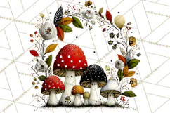 Forest Friends Woodland Animals PNG Clipart Mushrooms Art Product Image 3