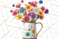Charming Wildflower Market Floral Clipart PNG Product Image 5