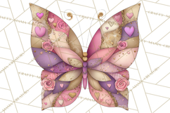Valentine Butterfly Clipart, Heart Wing PNG Graphics Product Image 5