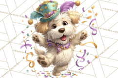 Cute Mardi Gras Characters PNG Kids Animals Carnival Clipart Product Image 5