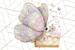 Valentine Butterfly Clipart, Heart Wing PNG Graphics Product Image 3