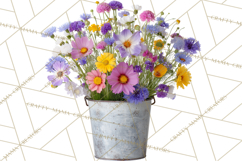 Charming Wildflower Market Floral Clipart PNG Product Image 4