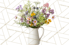 Charming Wildflower Market Floral Clipart PNG Product Image 5
