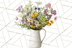 Charming Wildflower Market Floral Clipart PNG Product Image 5