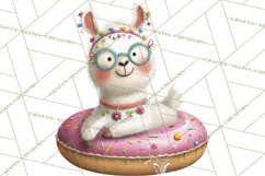 Farm Animals Pool Party Clipart, Summer Farm Animals PNG Product Image 5