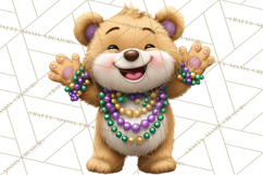 Cute Mardi Gras Characters PNG Kids Animals Carnival Clipart Product Image 5
