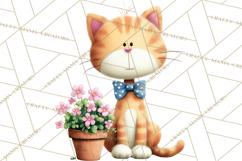 Farm Animals Gardening Clipart, Cute Farm Animal Garden PNG Product Image 2