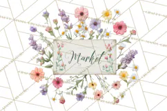 Charming Wildflower Market Floral Clipart PNG Product Image 2