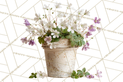 Charming Wildflower Market Floral Clipart PNG Product Image 5