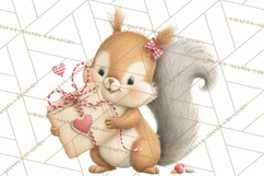 Cozy Cottage Valentine Critters Clipart PNG Animals Product Image 4