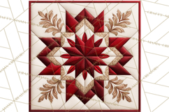 Quilt Squares Clipart PNG Rustic Patchwork Product Image 5