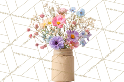 Charming Wildflower Market Floral Clipart PNG Product Image 2