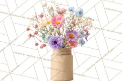 Charming Wildflower Market Floral Clipart PNG Product Image 2