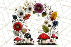 Forest Friends Woodland Animals PNG Clipart Mushrooms Art Product Image 4