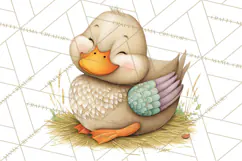 Farm Animals Clipart PNG, Cow Pig Sheep Horse Chicken Goat Product Image 4