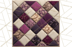 Quilt Squares Clipart PNG Rustic Patchwork Product Image 3