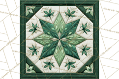 Quilt Squares Clipart PNG Rustic Patchwork Product Image 4