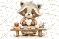 Cozy Cottage Valentine Critters Clipart PNG Animals Product Image 5