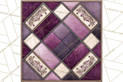 Quilt Squares Clipart PNG Rustic Patchwork Product Image 2