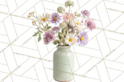 Charming Wildflower Market Floral Clipart PNG Product Image 4