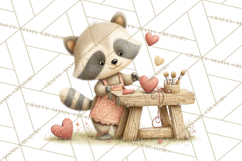 Cozy Cottage Valentine Critters Clipart PNG Animals Product Image 4