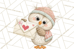 Cozy Cottage Valentine Critters Clipart PNG Animals Product Image 3