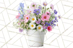 Charming Wildflower Market Floral Clipart PNG Product Image 3