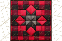 Quilt Squares Clipart PNG Rustic Patchwork Product Image 4