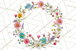 Charming Wildflower Market Floral Clipart PNG Product Image 4