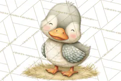 Farm Animals Clipart PNG, Cow Pig Sheep Horse Chicken Goat Product Image 5