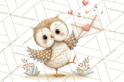 Cozy Cottage Valentine Critters Clipart PNG Animals Product Image 5