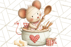 Cozy Cottage Valentine Critters Clipart PNG Animals Product Image 3