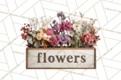 Charming Wildflower Market Floral Clipart PNG Product Image 3