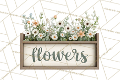 Charming Wildflower Market Floral Clipart PNG Product Image 4