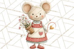 Cozy Cottage Valentine Critters Clipart PNG Animals Product Image 4